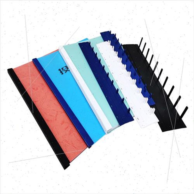 装订夹条10孔文件打孔塑料夹条压边装订耗材75毫米十孔胶条100支