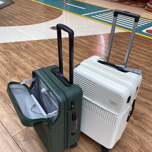 前开盖登机行李箱22充电密码箱20寸万向轮旅行箱24全自动拉杆箱26