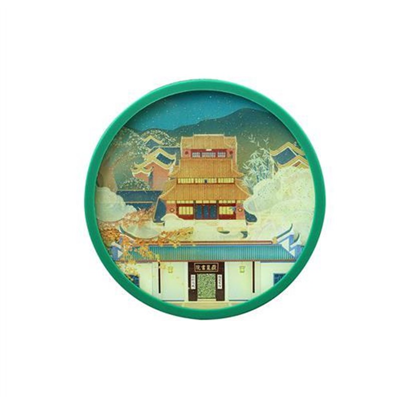 长沙爱晚亭岳麓书院流沙杯垫防滑减震隔热文创纪念品生日礼品礼物
