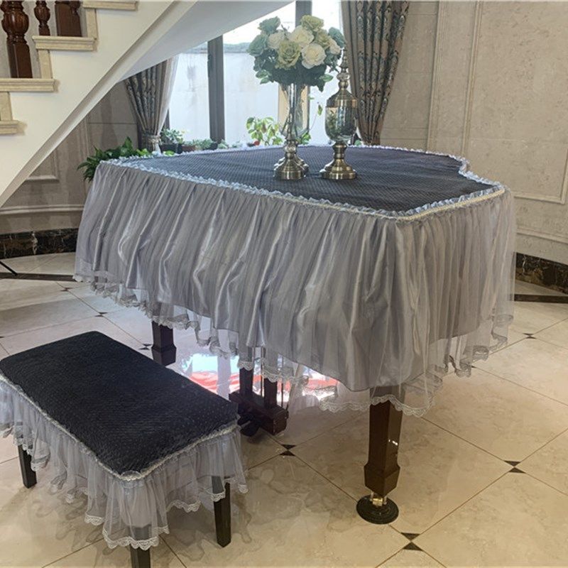 遮阳防尘双层加厚浪漫三角钢琴防尘罩三角钢琴罩盖布