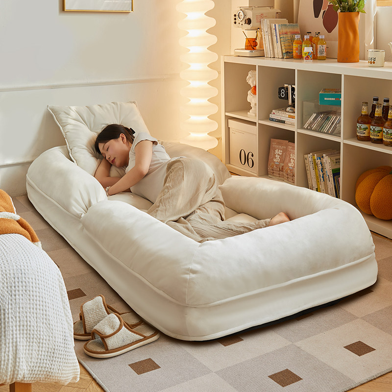 人类狗窝懒人沙发可睡可躺榻榻米座椅折叠躺椅卧室双人版小沙发床,住宅家具,懒人沙发,淘宝优惠券,粉丝福利购,淘宝优惠卷