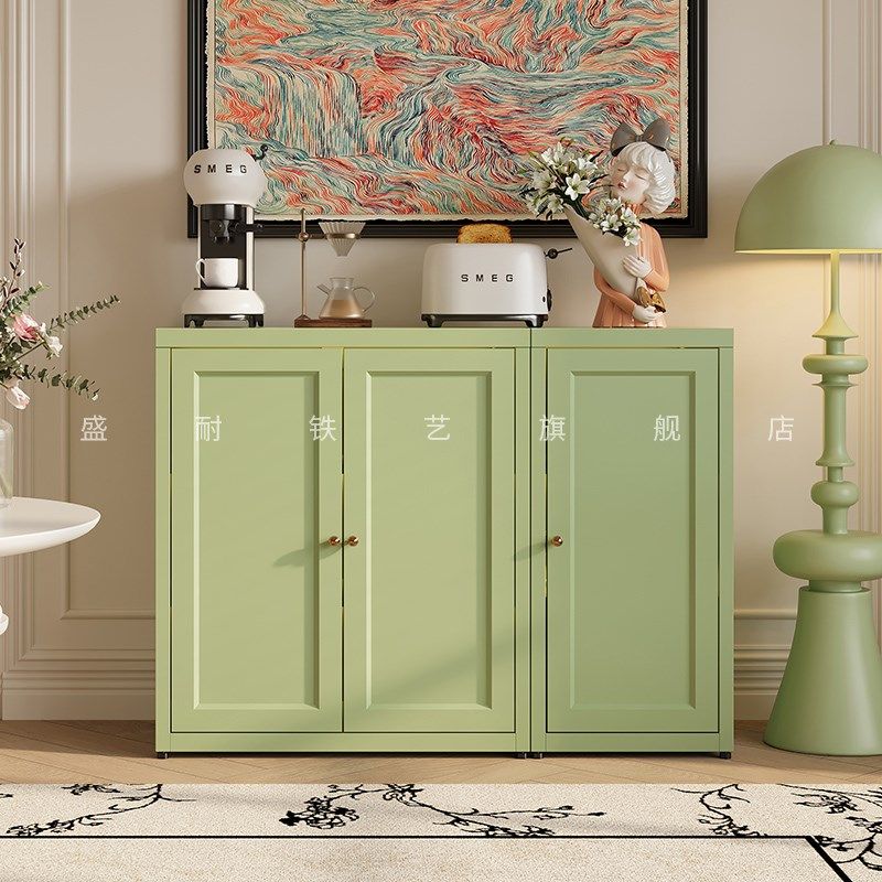 法式铁艺餐边柜现代简约柜子客厅酒柜家用储物柜置物柜靠墙茶水柜,住宅家具,餐边柜,淘宝优惠券,粉丝福利购,淘宝优惠卷