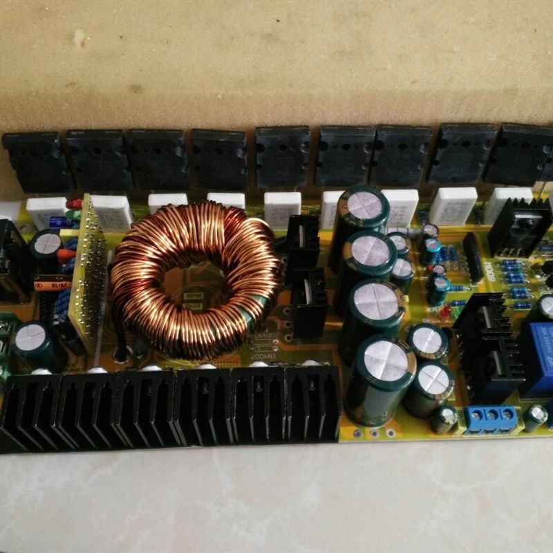 新款直流12V大功率单声道L500W发烧功放板