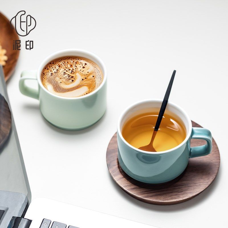 咖啡杯陶瓷高档精致男生款套装设计感小众高级办公室家用杯子定制,餐饮具,咖啡杯,淘宝优惠券,粉丝福利购,淘宝优惠卷