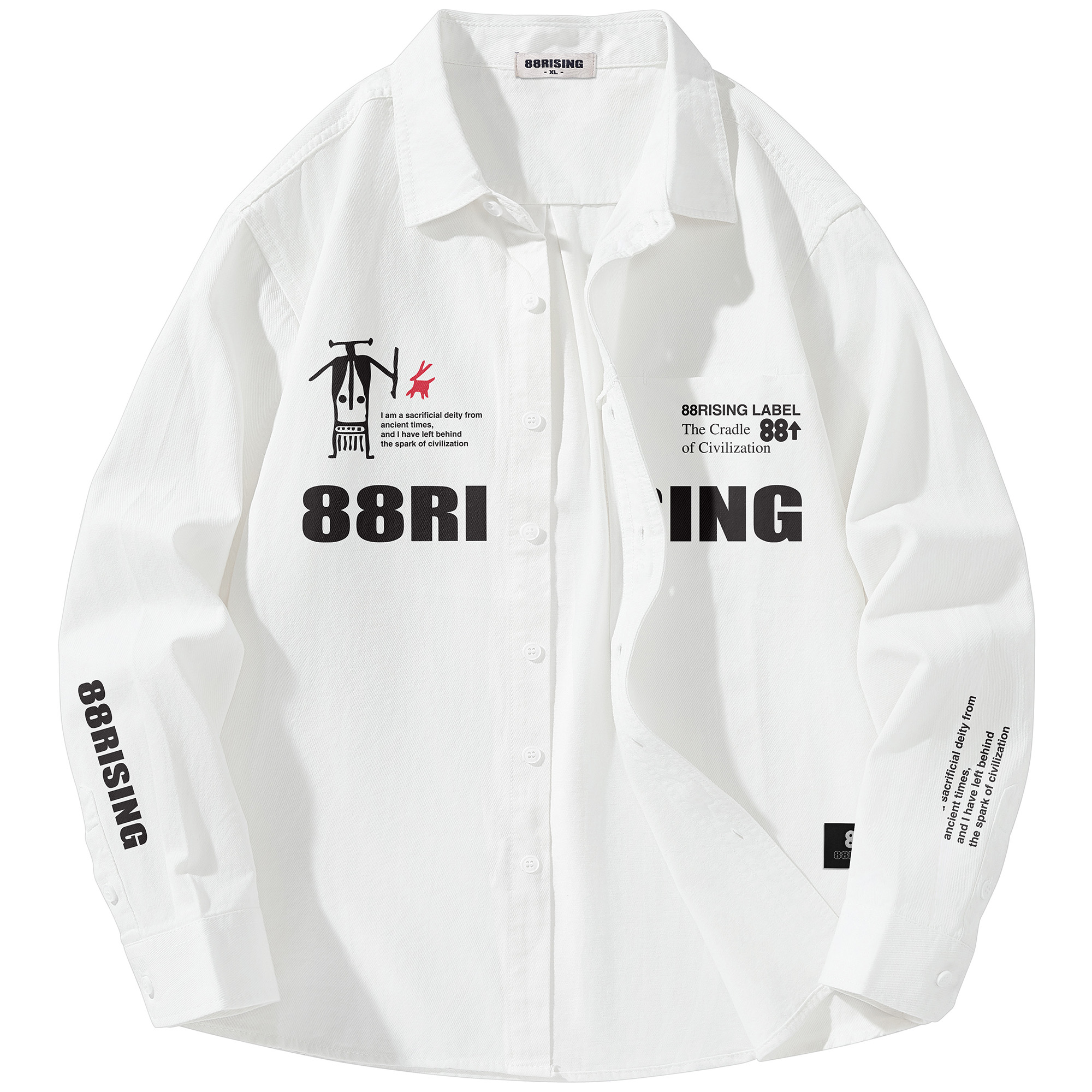 88rising舒适纯棉休闲长袖衬衫