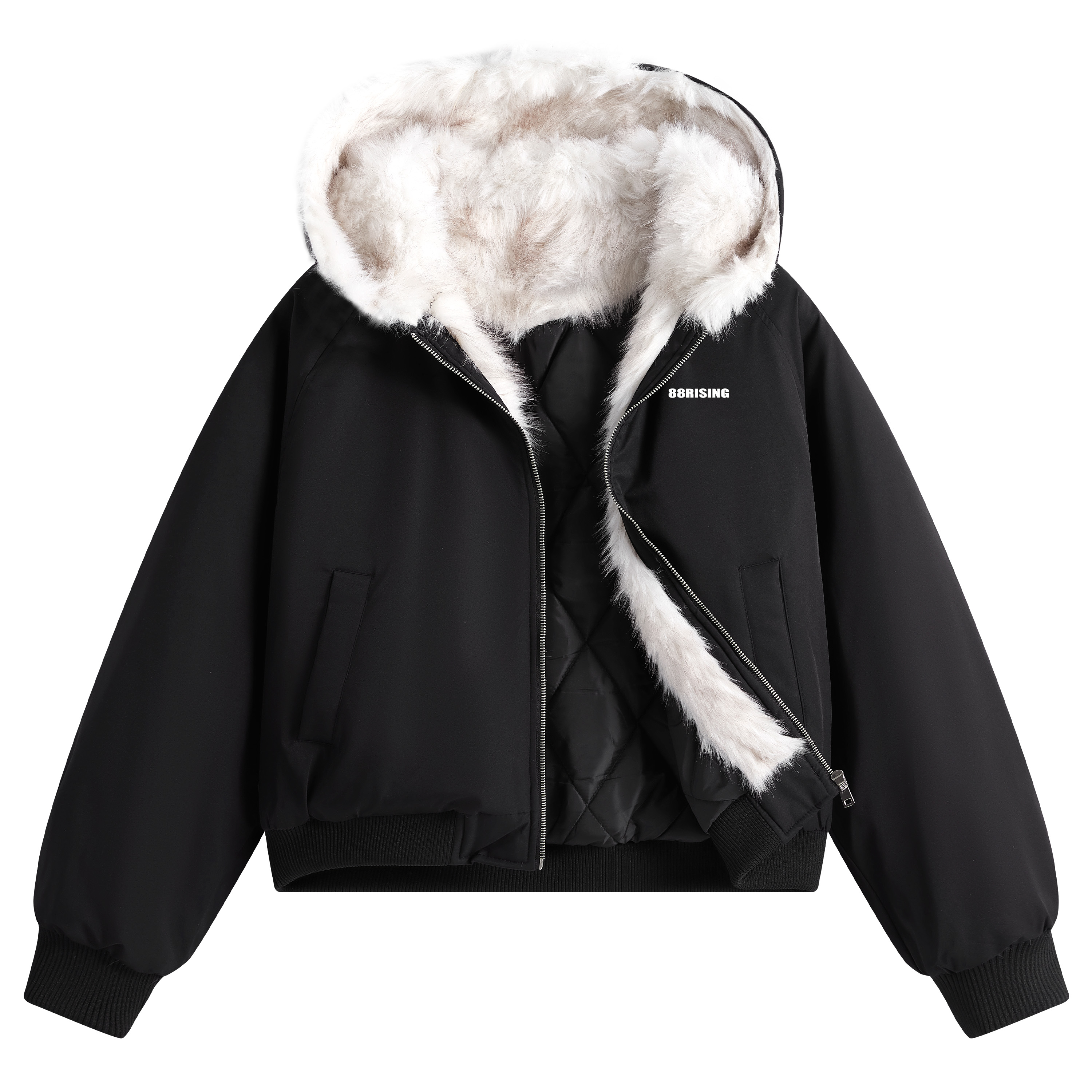 88rising加绒加厚美式棉袄外套