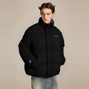 88rising面包服加厚保暖立领字母印花潮流外套情侣羽绒服男女同款