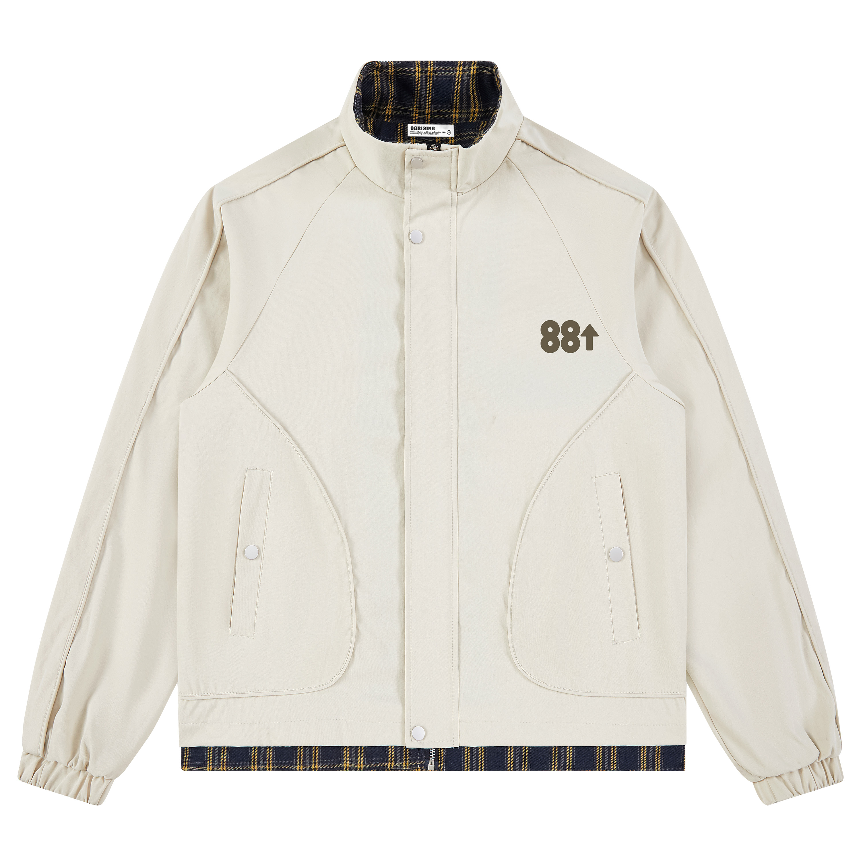 88risin工装外套衬领立领夹克