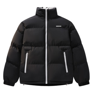 88rising 基础简约面包服冬季外套小标印花保暖立领棉服 男女同款