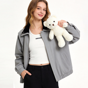 88rising美式高街撞色翻领夹克男春秋宽松休闲百搭工装风情侣外套