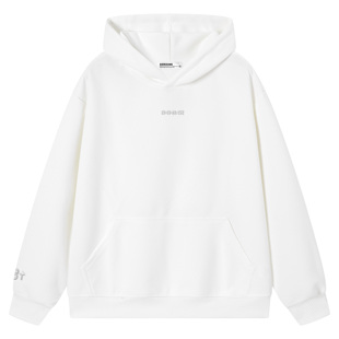 88rising字母LOGO前胸标语图案宽松套头常规加绒连帽卫衣男女同款