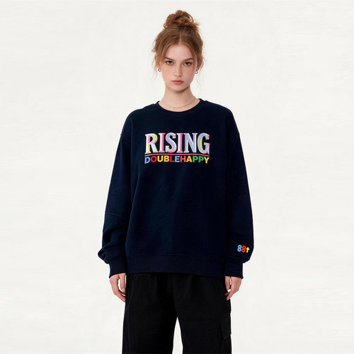 88rising春秋渐变字母宽松卫衣