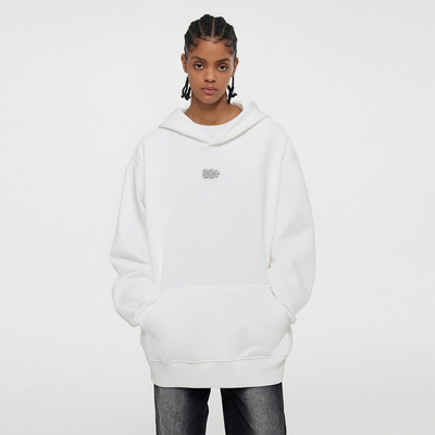 88rising百搭重磅落肩连帽卫衣男