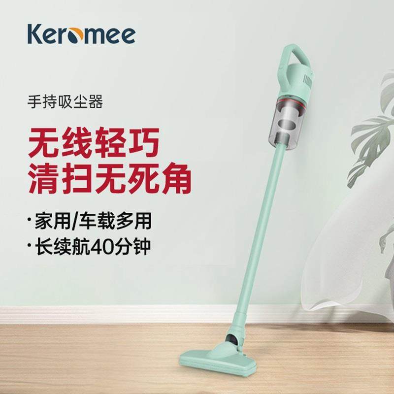 宝家丽无线 线吸尘器家用大吸力手持小型BW-119车载地毯宠物毛发