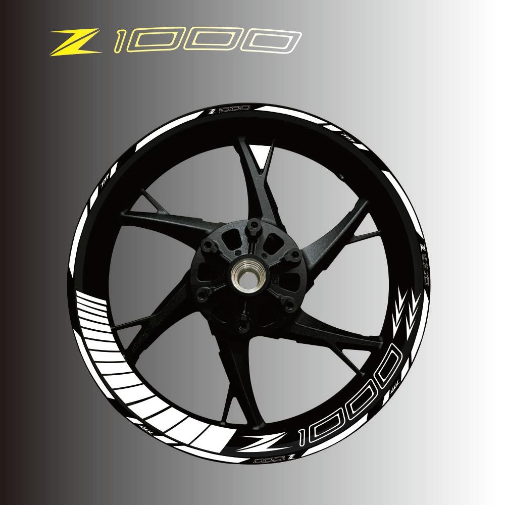 新款通轮毂贴反光贴防水2025款机车贴川崎Z1000 900 800轮毂贴花