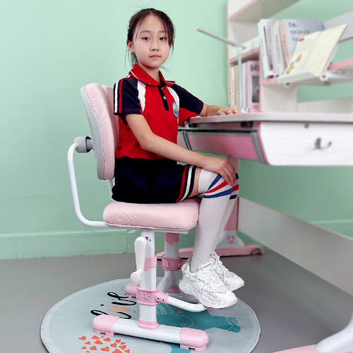 儿童学习椅矫正坐姿可升降调节双靠背凳小学生家用书桌椅写字椅子