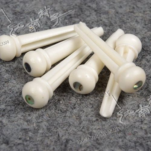 琦材乐器 民谣吉他 牛骨弦锥 镶嵌 贝壳 固弦椎 弦钉 弦柱