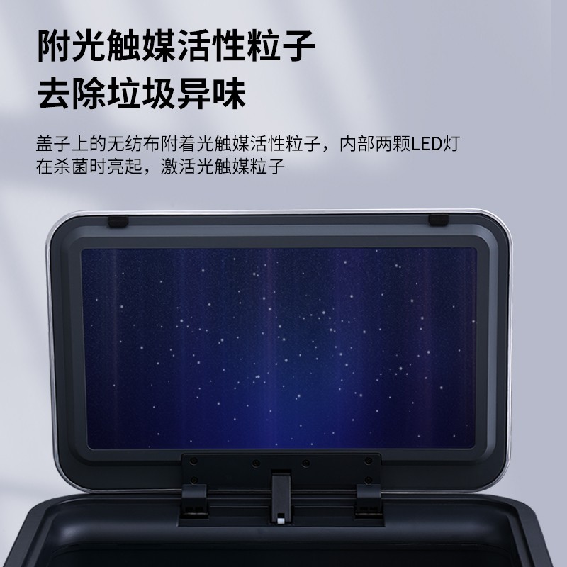 智能感应分类垃圾桶家用厨房客厅办公室不锈钢高脚带盖轻奢大容量