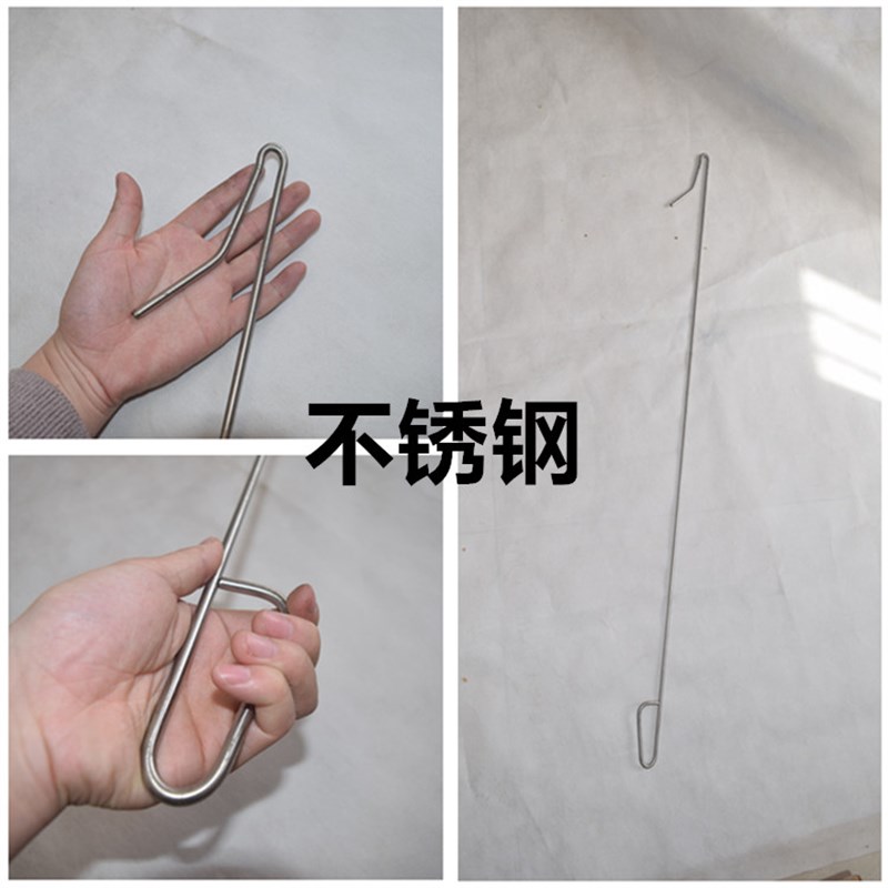 抓鸡神器钩子户外不锈钢捉鸡工具养殖场捕鸡鸭鹅脚套逮鸡爪鸡勾子