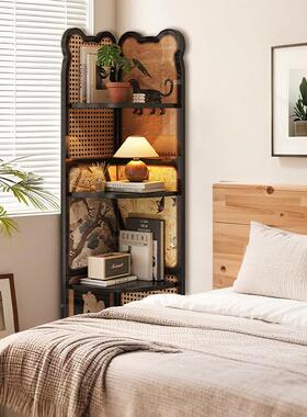 角GVT落书架角落地储物客架厅角落式多层储物柜世纪中叶三柜书柜