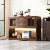 博古架柜多宝阁茶叶示酒柜客厅新中式 置物架古董摆件展柜90442本