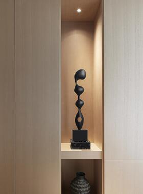 抽装象实木雕塑MM-PMBJ-术玄摆件样板房竖高装饰品客厅关高级艺感