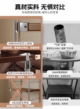 八百置库物层架可调节仓家用落地光轴多储藏zmm-0813室收纳架库储