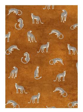 高级轻奢客厅约地毯茶GS-1焦糖几现s代豹子in风现代简毯卧室床边