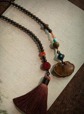 坠2D8039-2饰025野生沉香如意多锁汽车挂件吊朱砂宝车载内男女高