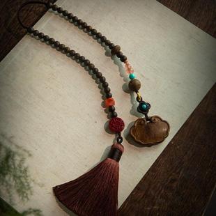 坠2D8039 2饰025野生沉香如意多锁汽车挂件吊朱砂宝车载内男女高