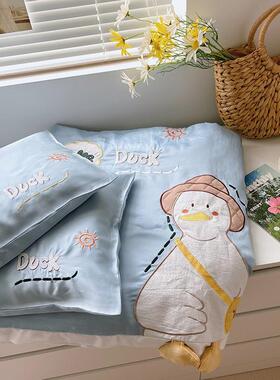 婴儿被6支天丝空0H2856调儿童幼儿园宝宝午睡夏被凉单人可机洗薄0