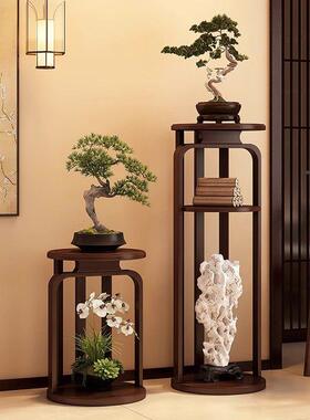 新中式205新款爆多59251功能置物款架落托地式阳台绿2萝绿植架子