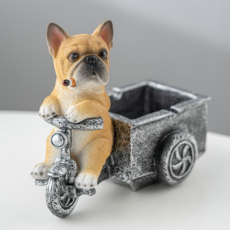 烟灰缸创意个性潮流家用客厅防飞灰办公室生肖狗男生送男友朋友