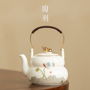 复古创意葫芦大容量茶壶功夫茶具家用单壶泡茶壶 葫芦提梁壶中式