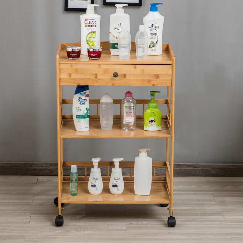 可移动餐车火锅店架子落地多层收纳采耳店美容院置物架小推车带轮