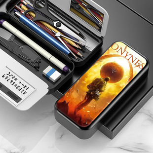 三体动漫周边文具盒多功能简约大容量笔袋小学生高颜值帅气铅笔盒