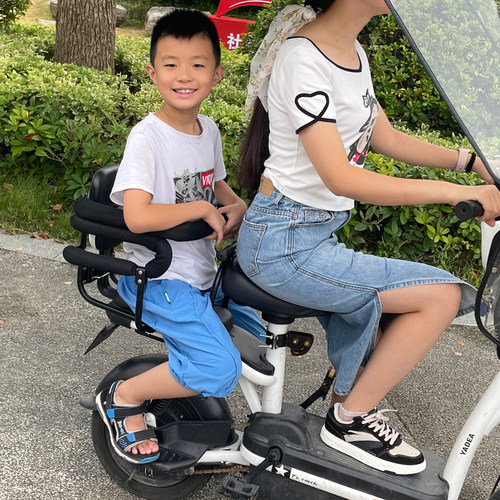 电动自行车后置宝宝安全座椅新国标电动车后置儿童座椅全围护栏