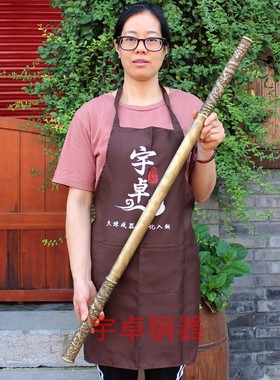 宇卓铜器纯铜金箍棒黄铜金箍棒 定海神针 龙纹金箍棒 工艺品摆件