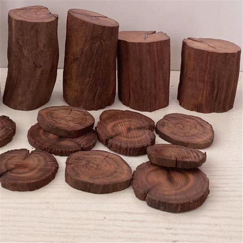 沉木小树桩紫柚木墩鱼缸造景乌龟晒台爬宠水陆缸草缸微观摄影摆件