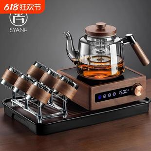 泡茶壶耐热防爆玻璃煮茶蒸汽通用茶壶养生壶蒸煮一体电陶炉煮茶壶