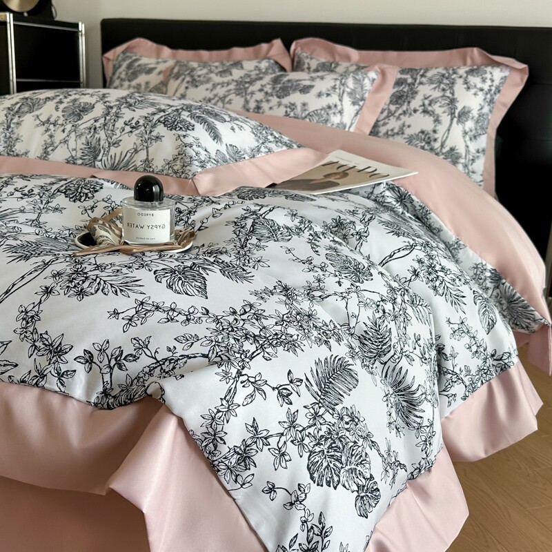 细斜纹数码印四件套亲肤棉被套床单床笠款床品宿舍家居卧室四季