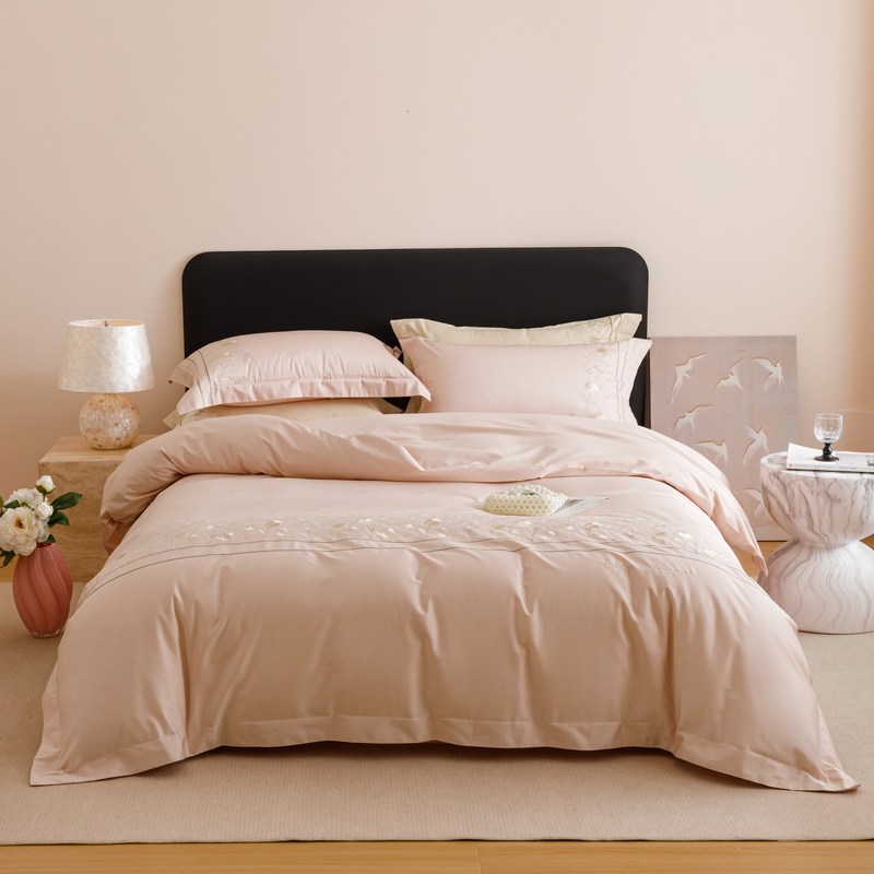 A类长绒棉纯棉四件套全棉法式