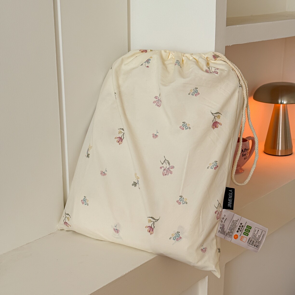 古法水洗仿棉砂洗云小棉小布袋四件套小清新碎花床品被套田园风