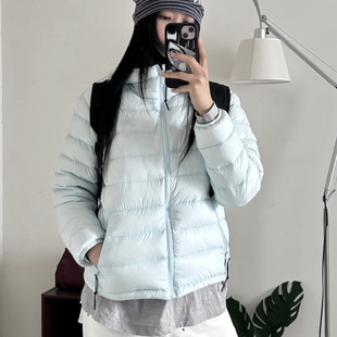 排骨羽绒服冬季女款短款时尚修身连帽白鸭绒小个子巨好看保暖外套