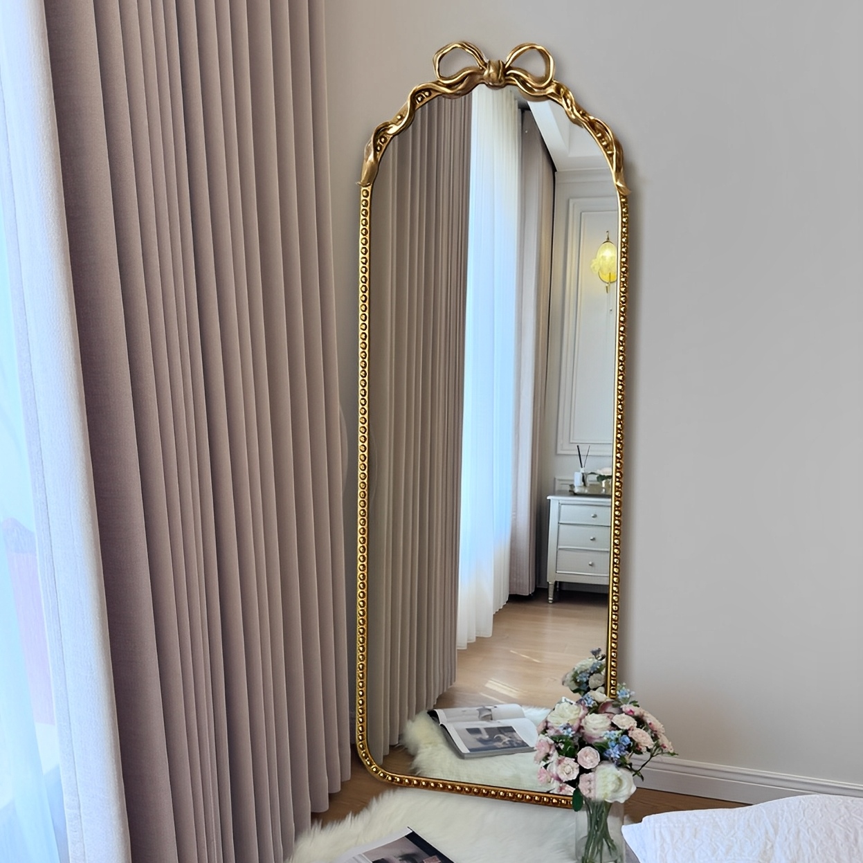 法式复古全身镜轻奢家用卧室壁挂