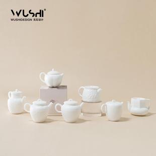 白瓷羊脂玉茶具 2025陶瓷茶壶泡茶专用家用单壶一人饮单人高档中式