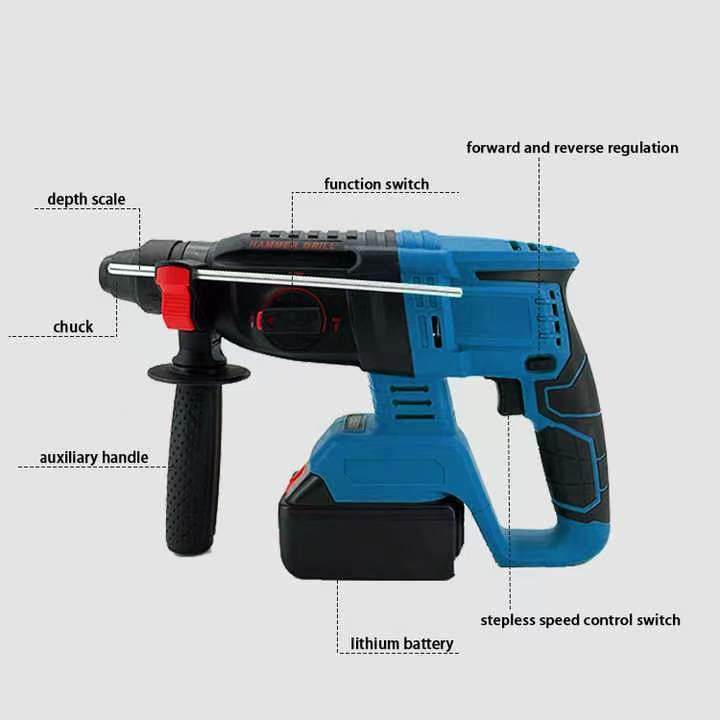 21V锂电无刷电锤电镐两用大功率混凝土电稿冲击钻三用电动工具,机械设备,其他机械设备,淘宝优惠券,粉丝福利购,淘宝优惠卷