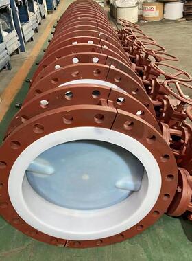 衬氟法兰蝶阀 防腐蚀蝶阀 全衬四氟蝶阀 D341F46/F4-10四氟蝶阀