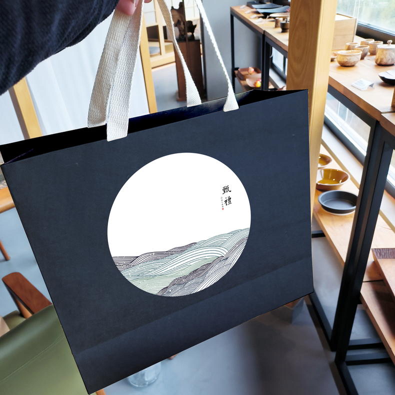 中国风纸手提袋定制logo