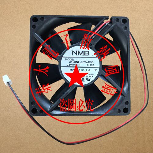 NMB全新原装正品 3108NL-05W-B50 8020 DC24V 机箱变频器散热风扇